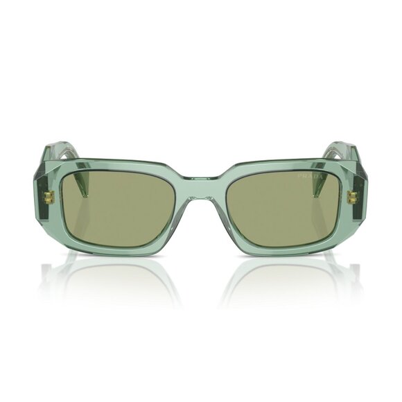 NEW PRADA SYMBOLE SUNGLASSES, CLEAR GREEN UNISEX SUNGLASSES PRADA - Picture 2 of 3